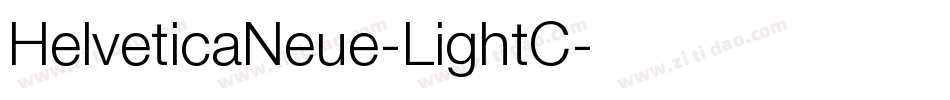 HelveticaNeue-LightC字体转换