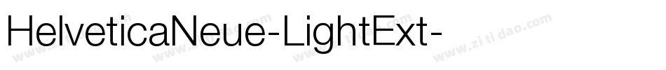 HelveticaNeue-LightExt字体转换