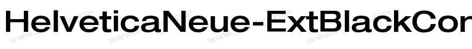 HelveticaNeue-ExtBlackCondObl字体转换