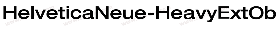 HelveticaNeue-HeavyExtObl字体转换