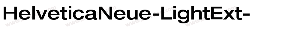 HelveticaNeue-LightExt字体转换