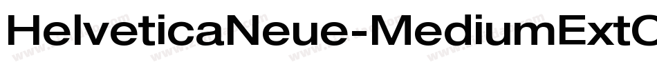 HelveticaNeue-MediumExtObl字体转换