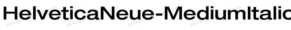 HelveticaNeue-MediumItalic字体转换