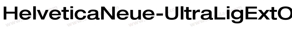 HelveticaNeue-UltraLigExtObl字体转换