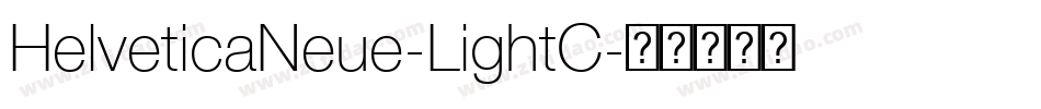HelveticaNeue-LightC字体转换