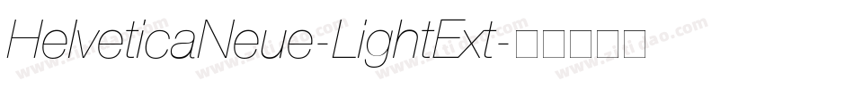 HelveticaNeue-LightExt字体转换