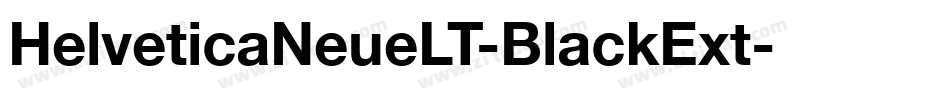 HelveticaNeueLT-BlackExt字体转换
