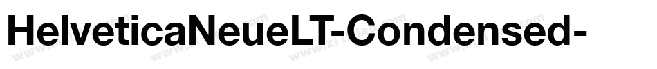 HelveticaNeueLT-Condensed字体转换