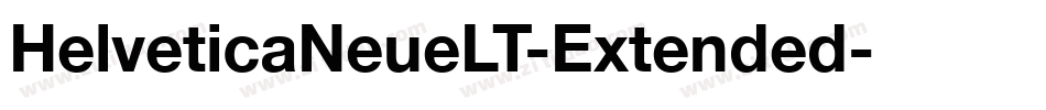 HelveticaNeueLT-Extended字体转换