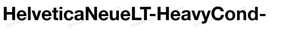HelveticaNeueLT-HeavyCond字体转换