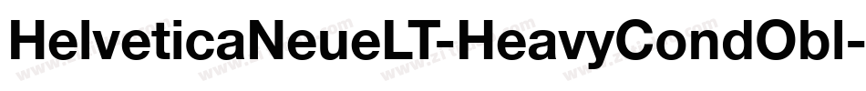 HelveticaNeueLT-HeavyCondObl字体转换