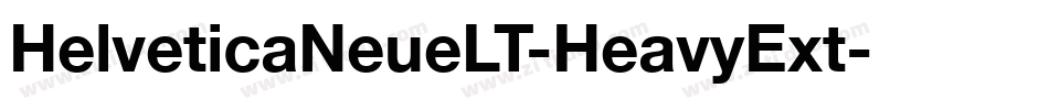 HelveticaNeueLT-HeavyExt字体转换
