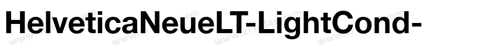 HelveticaNeueLT-LightCond字体转换