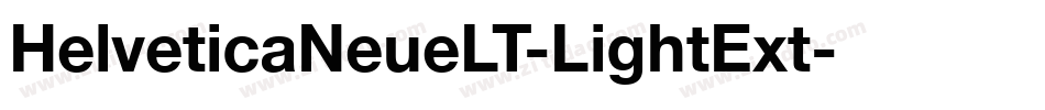 HelveticaNeueLT-LightExt字体转换