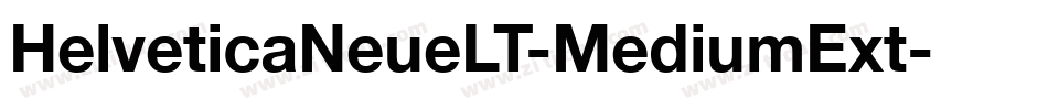 HelveticaNeueLT-MediumExt字体转换