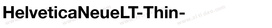 HelveticaNeueLT-Thin字体转换