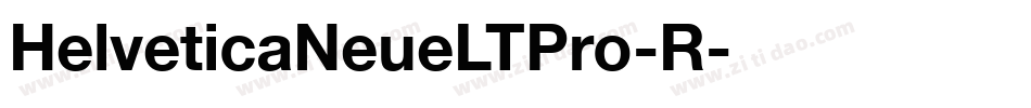 HelveticaNeueLTPro-R字体转换