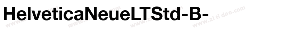 HelveticaNeueLTStd-B字体转换
