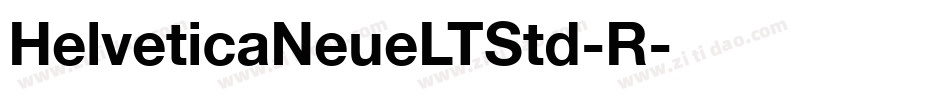 HelveticaNeueLTStd-R字体转换