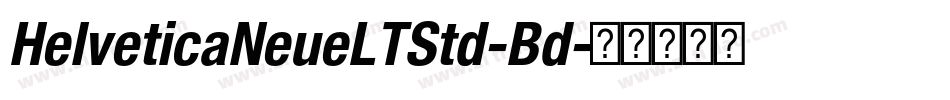 HelveticaNeueLTStd-Bd字体转换