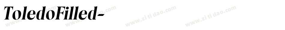 ToledoFilled字体转换
