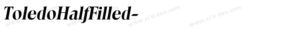 ToledoHalfFilled字体转换