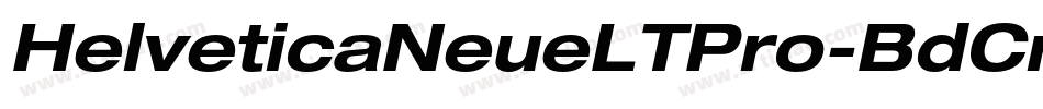HelveticaNeueLTPro-BdCn字体转换