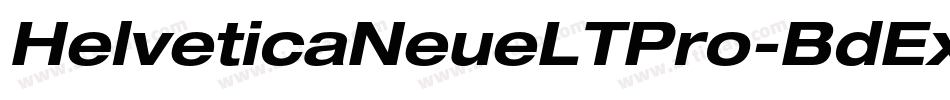HelveticaNeueLTPro-BdExO字体转换