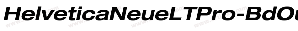 HelveticaNeueLTPro-BdOu字体转换