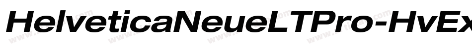 HelveticaNeueLTPro-HvExO字体转换