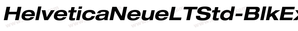 HelveticaNeueLTStd-BlkExO字体转换