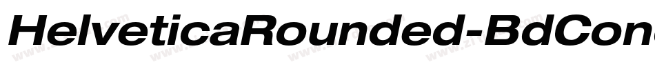 HelveticaRounded-BdCondObl字体转换