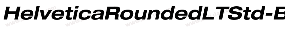 HelveticaRoundedLTStd-BdCn字体转换