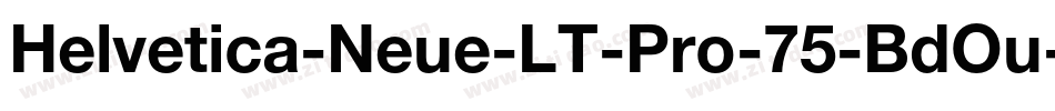 Helvetica-Neue-LT-Pro-75-BdOu-2字体转换