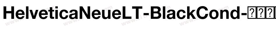 HelveticaNeueLT-BlackCond字体转换