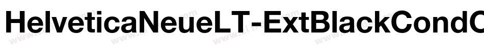 HelveticaNeueLT-ExtBlackCondObl字体转换