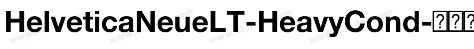 HelveticaNeueLT-HeavyCond字体转换
