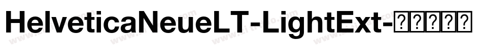 HelveticaNeueLT-LightExt字体转换