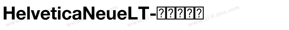 HelveticaNeueLT字体转换