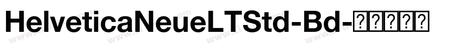 HelveticaNeueLTStd-Bd字体转换