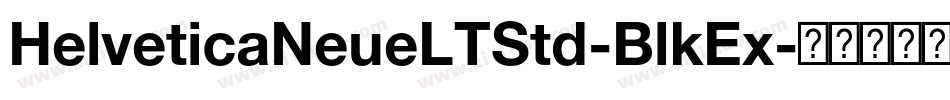 HelveticaNeueLTStd-BlkEx字体转换