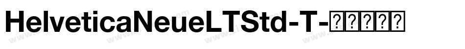 HelveticaNeueLTStd-T字体转换