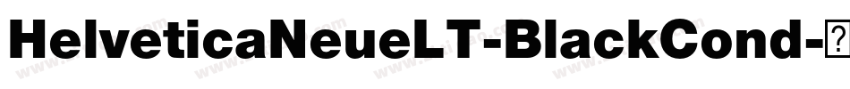 HelveticaNeueLT-BlackCond字体转换
