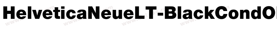 HelveticaNeueLT-BlackCondObl字体转换