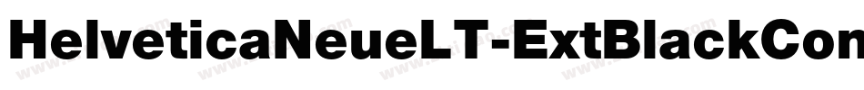 HelveticaNeueLT-ExtBlackCondObl字体转换