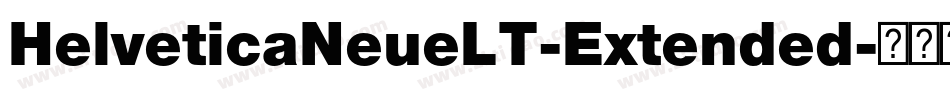 HelveticaNeueLT-Extended字体转换