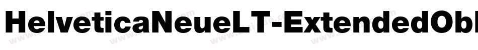 HelveticaNeueLT-ExtendedObl字体转换