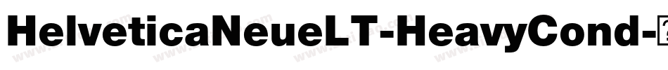 HelveticaNeueLT-HeavyCond字体转换