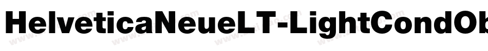 HelveticaNeueLT-LightCondObl字体转换