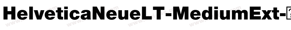 HelveticaNeueLT-MediumExt字体转换